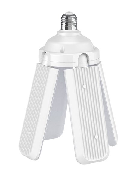 POWERTECH LED λάμπα E27-018, 4x αναδιπλούμενα πτερύγια, 52W, 4000K, E27