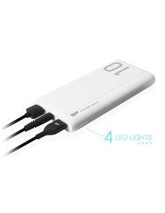 SILICON POWER power bank GP15, 10000mAh, 2x USB output, 2.1A, λευκό