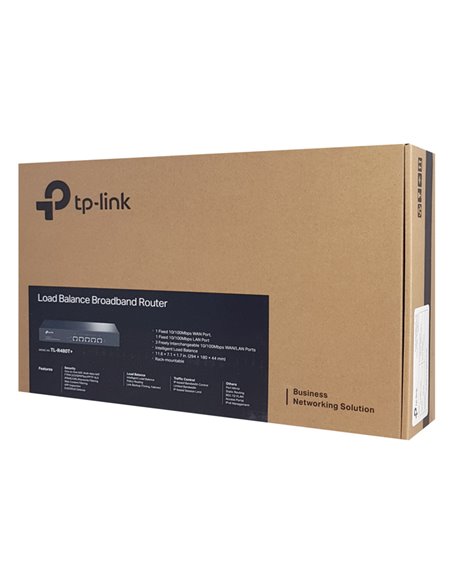 TP-LINK load balance broadband router TL-R480T+, 5x Ethernet port, Ver 9