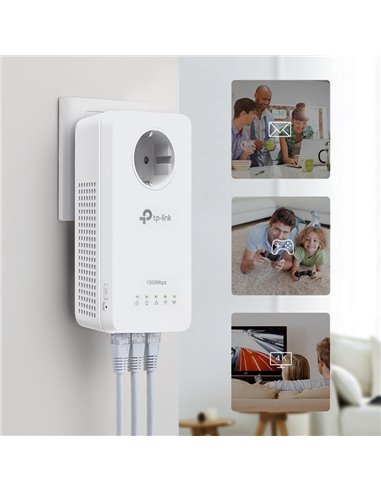 TP-LINK powerline ac WiFi TL-WPA8631P kit, AV1300 Gigabit, Ver. 3.0