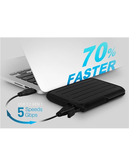 SILICON POWER εξωτερικός HDD Armor A66, 2TB, USB 3.2, μπλε