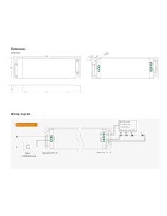 YSD τροφοδοτικό DC 60WUGP-12, 12VDC, 60W, 5A, IP20, dimmable