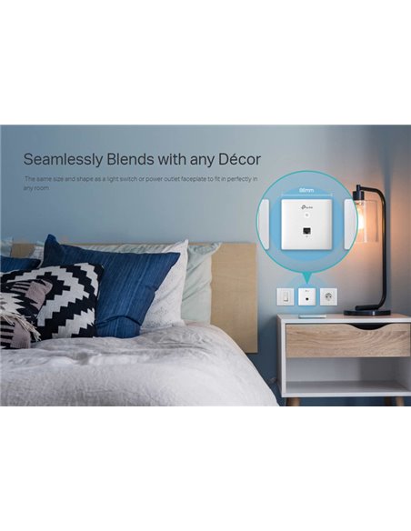 TP-LINK ασύρματο access point EAP230-WALL, AC1200, επιτοίχιο, Ver. 1.0
