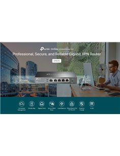 TP-LINK Gigabit VPN router ER605, 5x Ethernet port, Ver 1.0