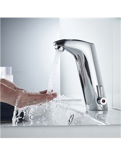 BRUNO μπαταρία νιπτήρα SF11003HCP-A με αισθητήρα, αναμεικτική, ασημί