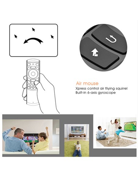 RIITEK τηλεχειριστήριο Mini i25 με πληκτρολόγιο & air mouse, 2.4GHz