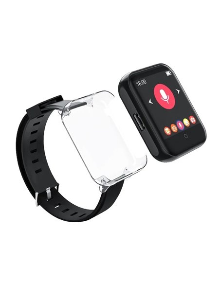 RUIZU MP3 player M8 με ηχείο, 1.54", 16GB, BT, ελληνικό μενού, μαύρο