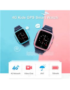 INTIME GPS smartwatch για παιδιά IT-046, 1.4", camera, 4G, IP67, ροζ