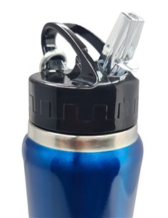 BRUNO θερμός BRN-0070, με καλαμάκι & γάντζο, anti-slip, 750ml, μπλε