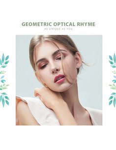 BAMOER σκουλαρίκια καρφωτά PAS437 σε σχέδιο κύκλου, ασήμι 925, ασημί