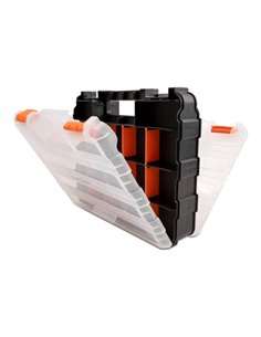 DELOCK ταμπακιέρα 18417, 34 θέσεων, διπλή, 320x270x80mm, πλαστική, μαύρη