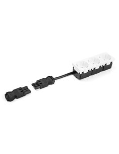 DELOCK σύνδεσμος εγκατάστασης 3-pole 64147, GST 18/3 set, μαύρος