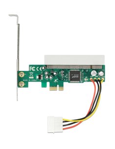 DELOCK κάρτα επέκτασης PCI Express σε PCI 32 Bit 5V 90062, Asmedia chip