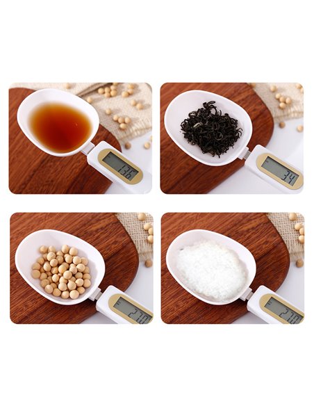 BRUNO ψηφιακή ζυγαριά-κουτάλι κουζίνας BRN-0074, έως 500g, λευκή