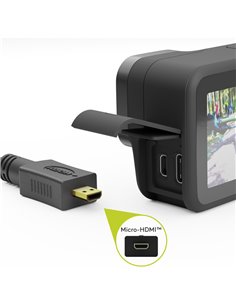 GOOBAY καλώδιο micro HDMI σε HDMI 53787 με Ethernet, 4K/60Hz, 5m, μαύρο