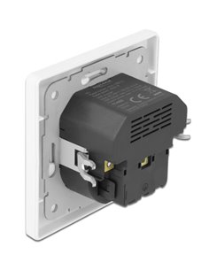 DELOCK πρίζα τοίχου 11489 με θύρες φόρτισης USB & USB Type-C 3.4A, λευκή