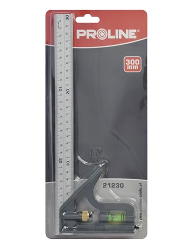 PROLINE γωνιόμετρο 21230 με αλφάδι, 30cm