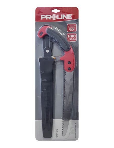 PROLINE πριόνι ξύλου 64430 με θήκη ζώνης, αντιολισθητική λαβή, 30cm