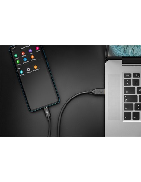GOOBAY καλώδιο USB σε USB-C 71221, 15W, 5Gbps, 2m, μαύρο