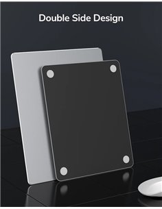 CABLETIME μεταλλικό mouse pad CT-MP24-AS, 246x202x2mm, ασημί & μαύρο