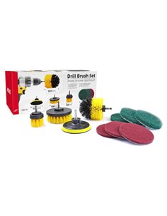 AMIO σετ βούρτσες καθαρισμού για δράπανο 02593, σε διάφορα μεγέθη, 10τμχ