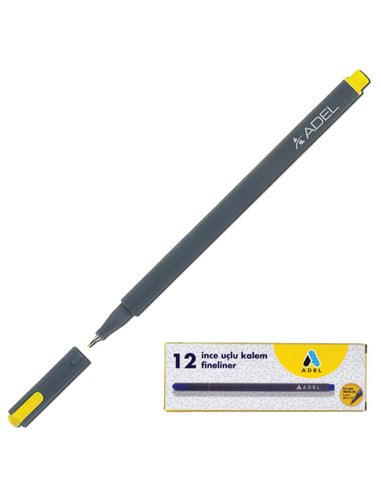 Adel μαρκαδόρος fineliner 0.4mm κίτρινος