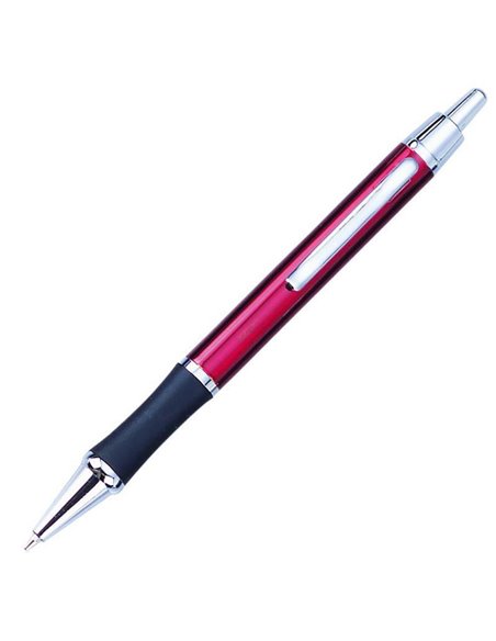 Στυλό με κουμπί μεταλλικό κόκκινο "Manhattan"