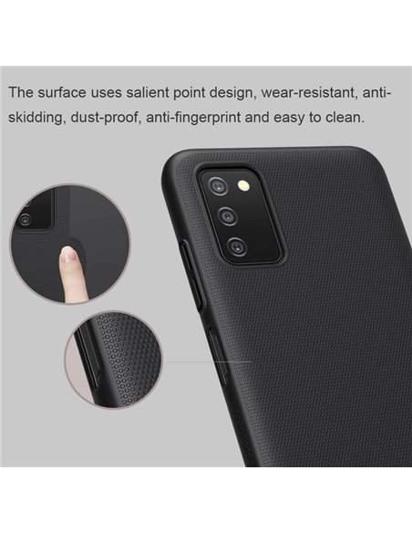 NILLKIN θήκη Super Frosted Shield για Samsung Galaxy A03S/A037G, μαύρη