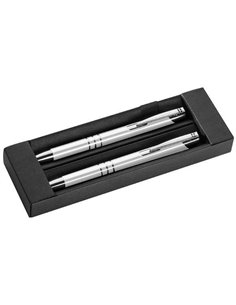 Σετ στυλό - μολύβι λευκό, σε πολυτελή θήκη