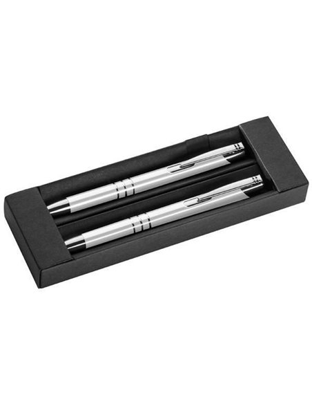 Σετ στυλό - μολύβι λευκό, σε πολυτελή θήκη