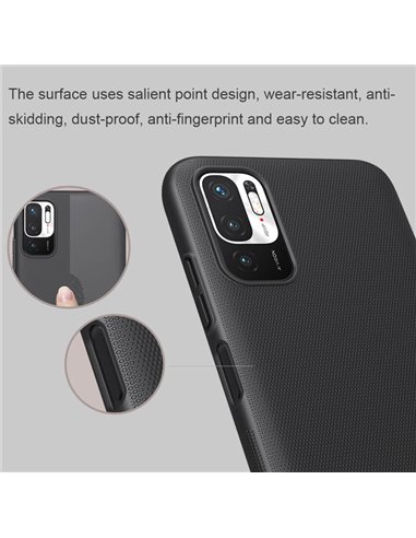 NILLKIN θήκη Super Frosted Shield για Xiaomi Note 11 5G/M4 Pro 5G, μπλε