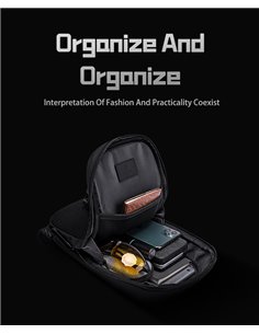 ARCTIC HUNTER τσάντα Crossbody XB00126, 5.4L, μαύρη