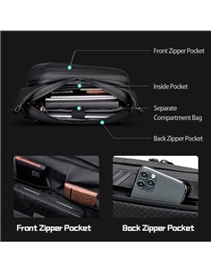 ARCTIC HUNTER τσάντα Crossbody Y00013, 7L, μαύρη