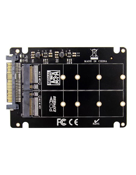 POWERTECH κάρτα επέκτασης U.2 SAS 2.5" σε M.2 B & M NGFF/NVME ST526