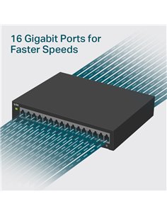 TP-LINK Easy Smart Switch TL-SG116E, 16-Port Gigabit, Ver. 1.2