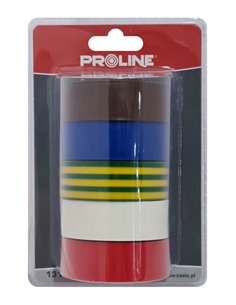 PROLINE μονωτική ταινία 13161, 19mm, 10m, διάφορα χρώματα, 5τμχ