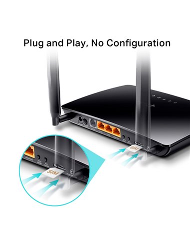 TP-LINK Wireless N Telephony Router TL-MR6500V, 4G LTE, 300Mbps, V. 1.20