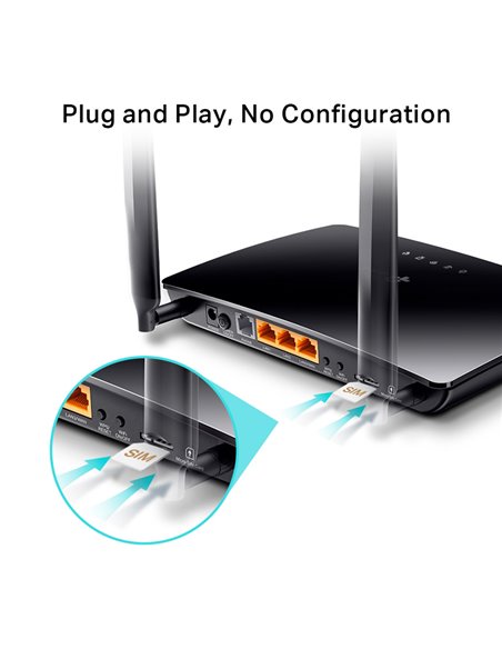 TP-LINK Wireless N Telephony Router TL-MR6500V, 4G LTE, 300Mbps, V. 1.20