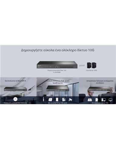 TP-LINK L2+ managed switch TL-SX3008F, 8-Ports 10Gbps SFP+, Ver. 1.0