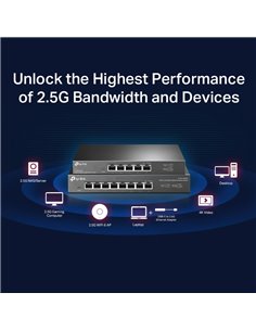 TP-LINK Multi-Gigabit Desktop Switch TL-SG108-M2, 8-Port 2.5G, Ver. 1.0