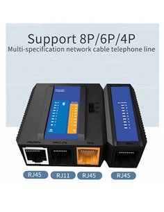 ORICO tester καλωδίων TXJ004, δικτύου 4P/8P & τηλεφώνου 2P/4P/6P