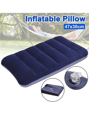 Φουσκωτό μαξιλάρι SUMM-0007, 47 x 30cm, μπλε