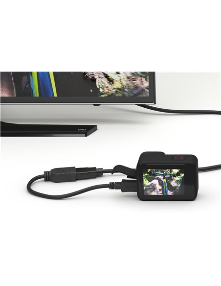 GOOBAY καλώδιο micro HDMI σε HDMI 58683, 4K/60Hz, 0.15m, μαύρο