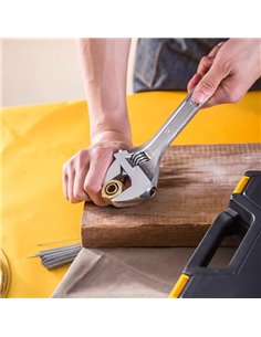 DELI γαλλικό κλειδί DL012A, 12"/300mm, 0-36mm, νίκελ