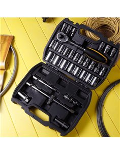 DELI σετ καστάνια με καρυδάκια DL1032, με θήκη, 1/2", Cr-V, 32τμχ