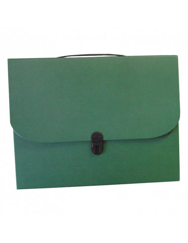 Next τσάντα συνεδρίων με κούμπωμα classic πράσινη Υ36χ28χ4εκ.