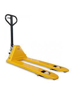 Υδραυλικό χειροκίνητο παλετοφόρο, βάρος έως 2.5τόνους, διπλών τροχών, με κοντά πιρούνια 0,80μ.