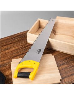 DELI πριόνι ξύλου DL6845A με εργονομική λαβή, 450mm, κίτρινο
