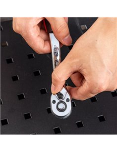 DELI καστάνια DL2422, 3/8", 72 δόντια, Cr-V, 200mm