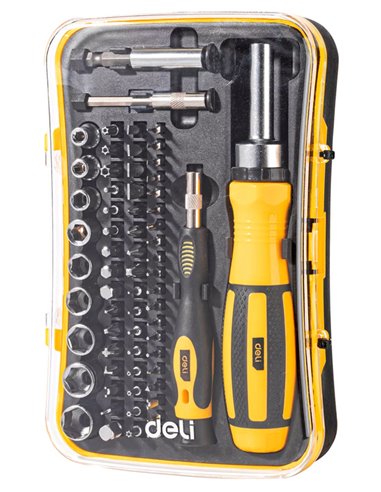DELI σετ κατσαβίδια ακριβείας DL3565, 65τμχ